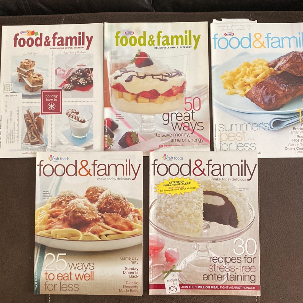 2009 Kraft food & family cooking magazines Spring summer fall winter holiday lot